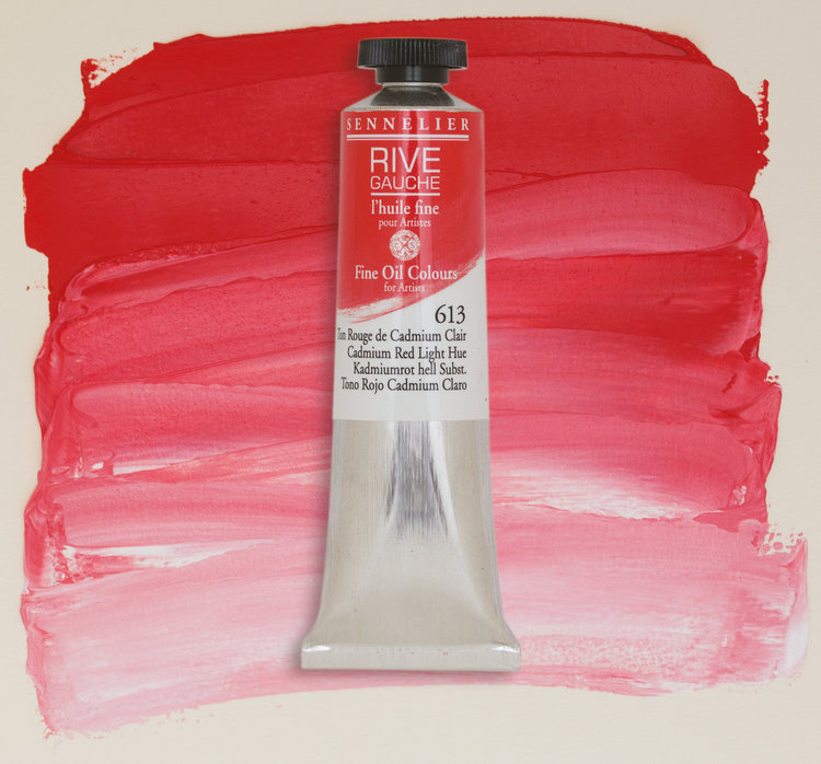 Sennelier (Rive Gauche) 613 olieverf tube 40ml - cadmium red light hue