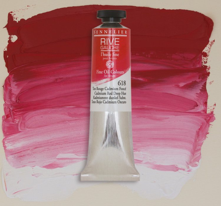 Sennelier (Rive Gauche) 618 olieverf tube 40ml - cadmium red deep hue