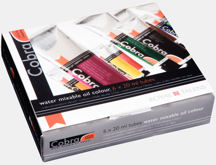 Cobra Artist olieverf - introset 6x 20ml watervermengbaar