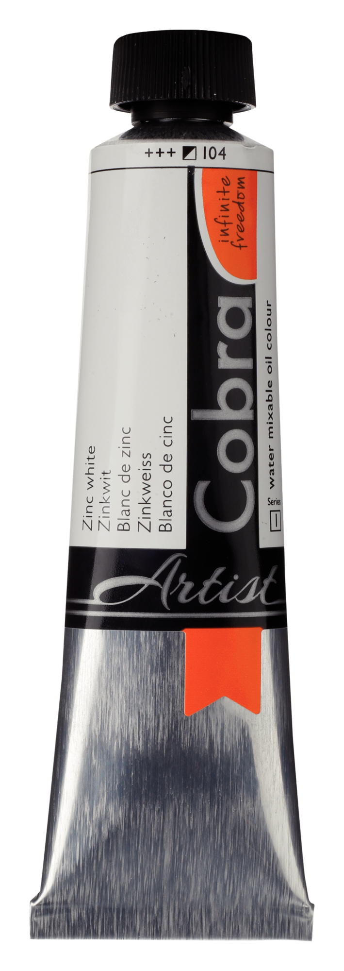 Cobra Artist 104 olieverf tube 40ml - zinkwit water vermengbaar