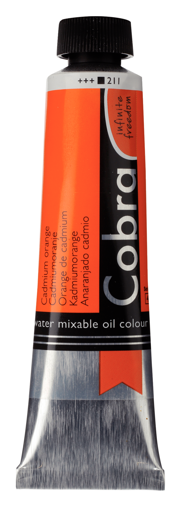 Cobra Artist 211 olieverf tube 40ml - cadmiumoranje water vermengbaar