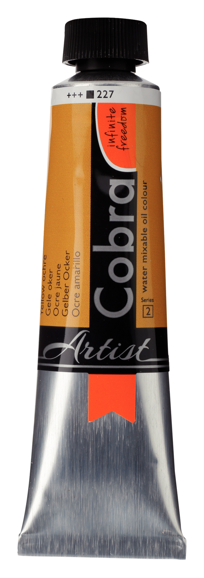 Cobra Artist 227 olieverf tube 40ml - gele oker water vermengbaar