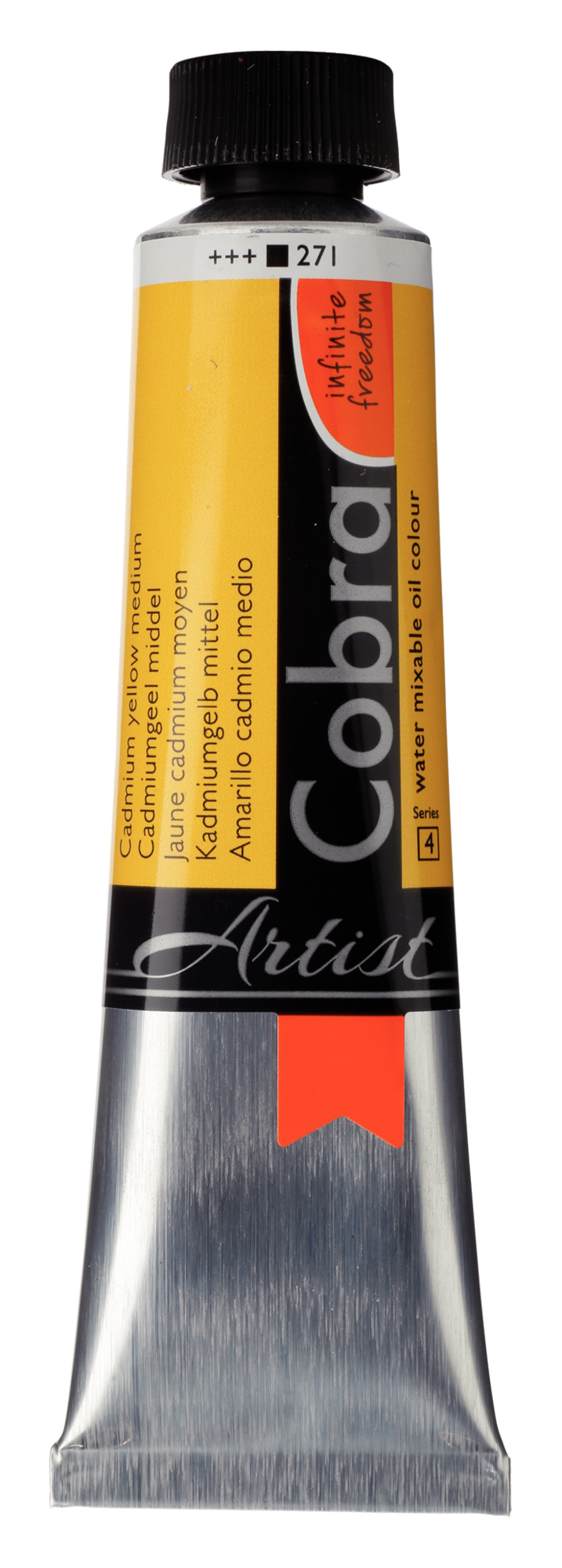Cobra Artist 271 olieverf tube 40ml - cadmium geel middel water vermengbaar