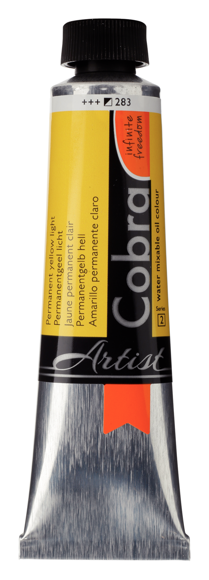 Cobra Artist 283 olieverf tube 40ml - permanent geel licht water vermengbaar
