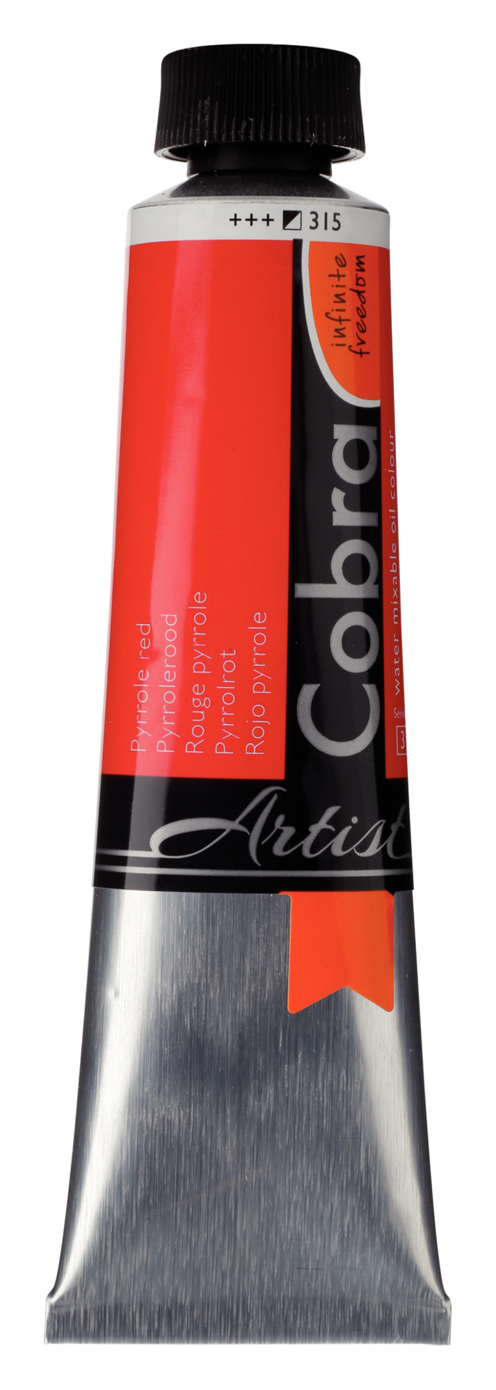 Cobra Artist 315 olieverf tube 40ml - pyrrole rood water vermengbaar