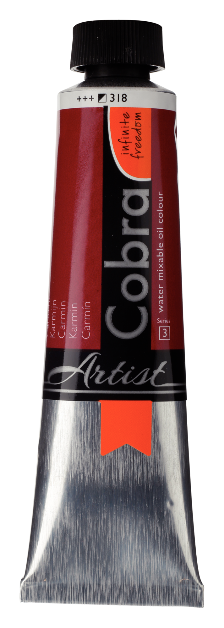 Cobra Artist 318 olieverf tube 40ml - karmijn water vermengbaar