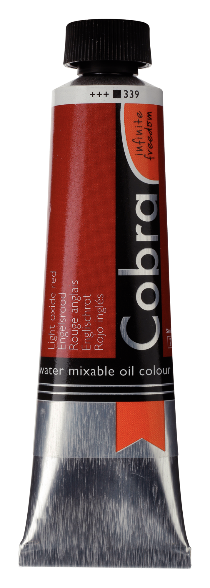 Cobra Artist 339 olieverf tube 40ml - Engels rood water vermengbaar