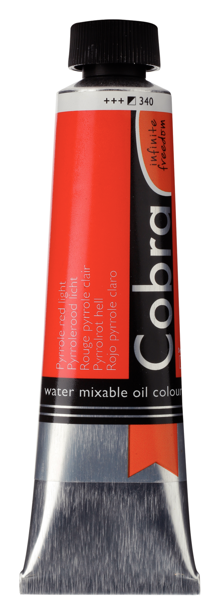 Cobra Artist 340 olieverf tube 40ml - pyrrole rood licht water vermengbaar