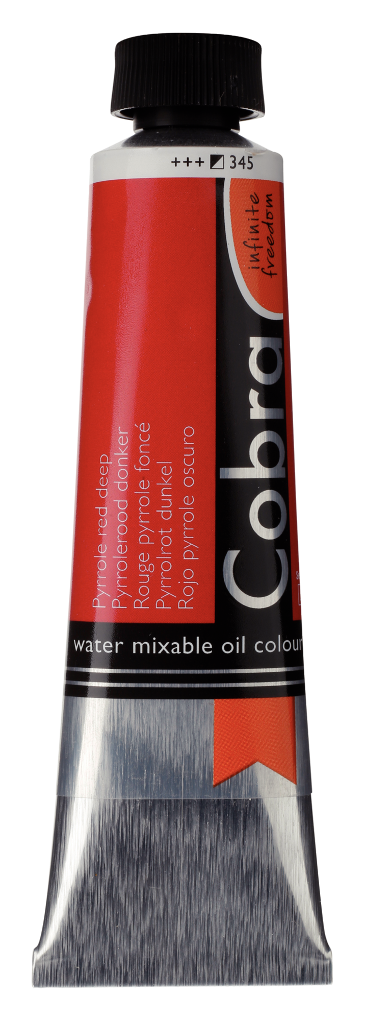 Cobra Artist 345 olieverf tube 40ml - pyrrole rood donker water vermengbaar