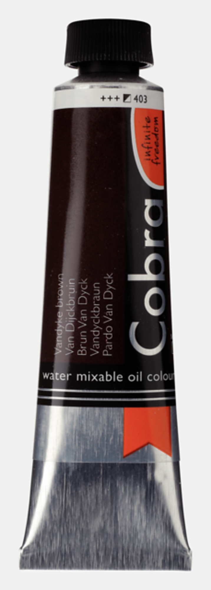 Cobra Artist 403 olieverf tube 40ml - van Dijckbruin water vermengbaar