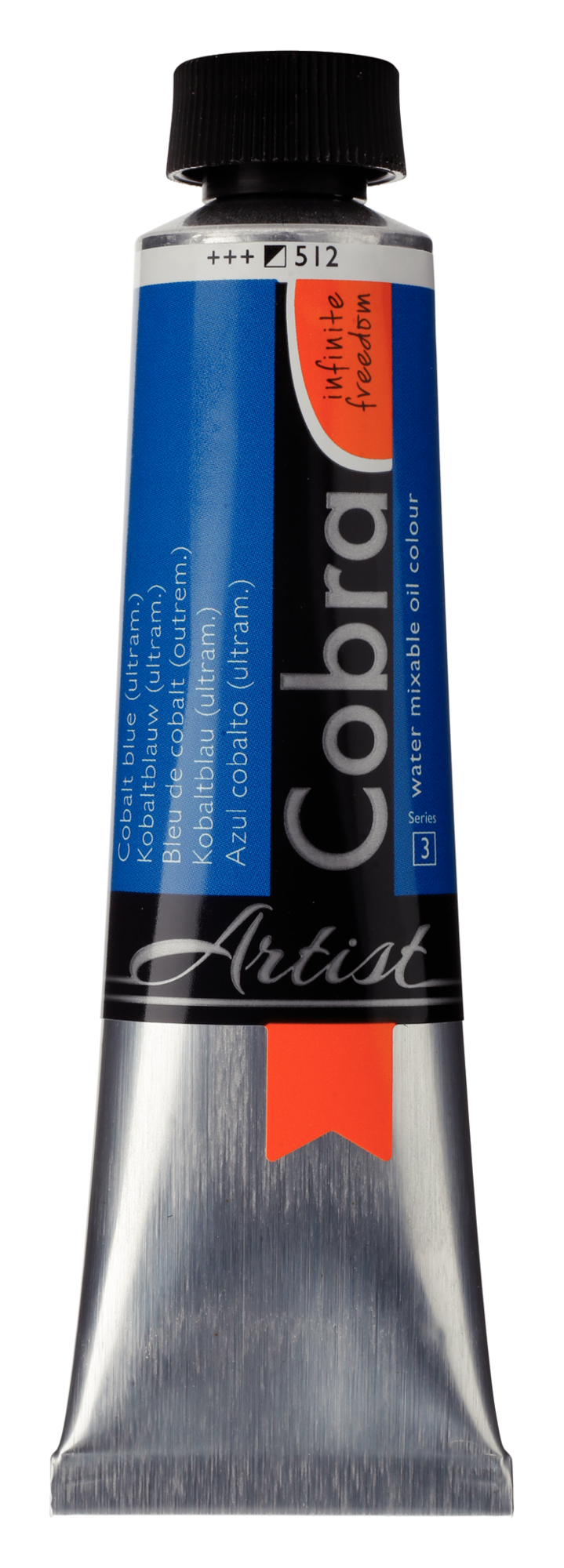 Cobra Artist 512 olieverf tube 40ml - kobalt blauw ultramarijn water vermengbaar