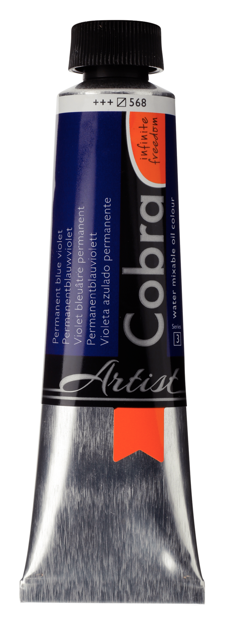 Cobra Artist 568 olieverf tube 40ml - permanent blauwviolet water vermengbaar