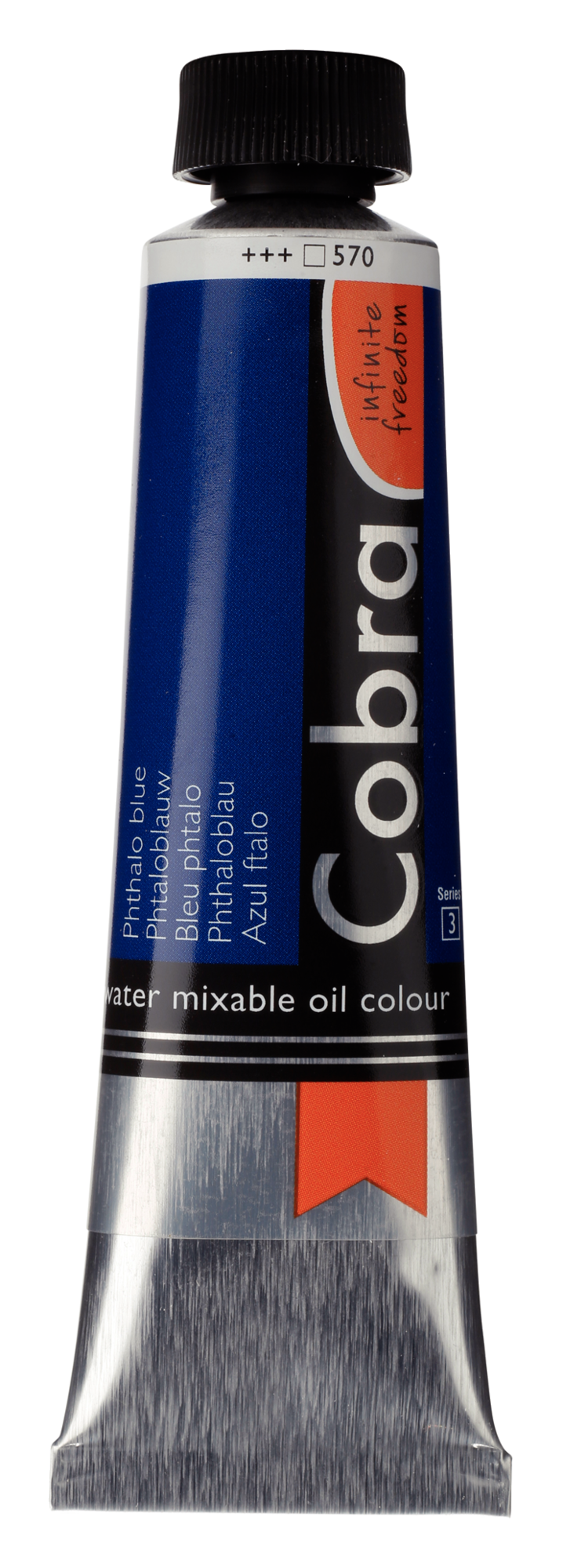 Cobra Artist 570 olieverf tube 40ml - phtaloblauw water vermengbaar