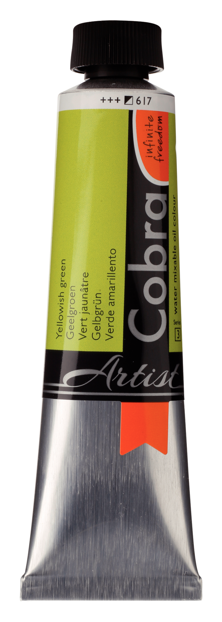 Cobra Artist 617 olieverf tube 40ml - geelgroen water vermengbaar