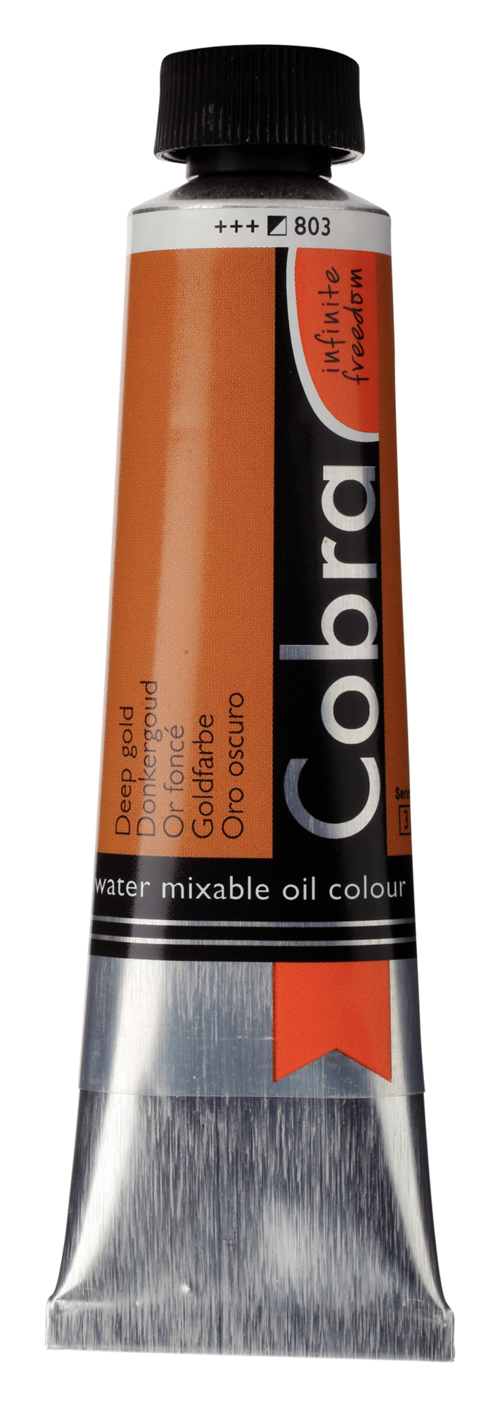 Cobra Artist 803 olieverf tube 40ml - donkergoud water vermengbaar