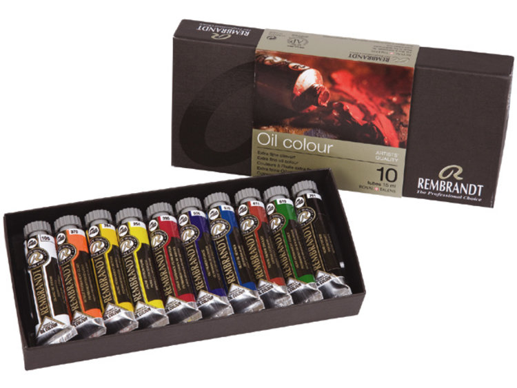 Rembrandt olieverf basisset 10 tubes 15ml