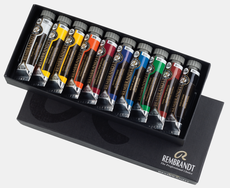 Rembrandt olieverf basisset 10x 15ml