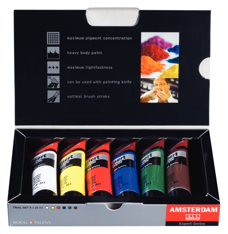 Amsterdam Expert basisset acrylverf 6 tubes 20ml