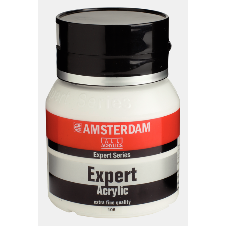 Amsterdam Expert 105 acrylverf pot 400ml titaanwit