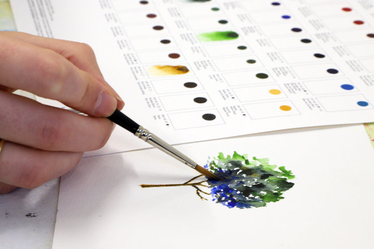 Winsor & Newton dot card (109 kleuren)