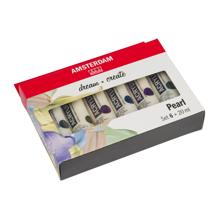 Amsterdam acrylverf 6 tubes 20ml pearl - parelmoer