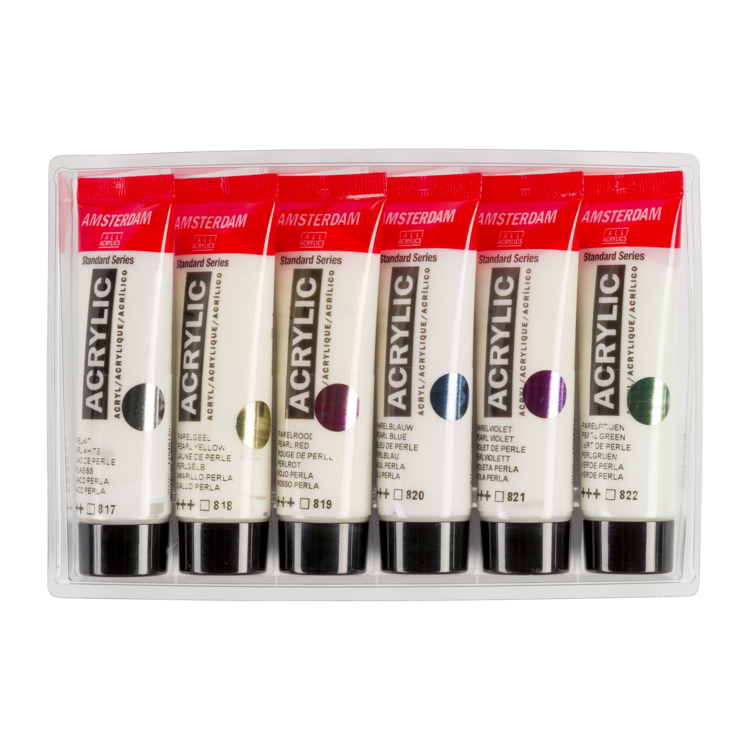 Amsterdam acrylverf 6 tubes 20ml pearl - parelmoer