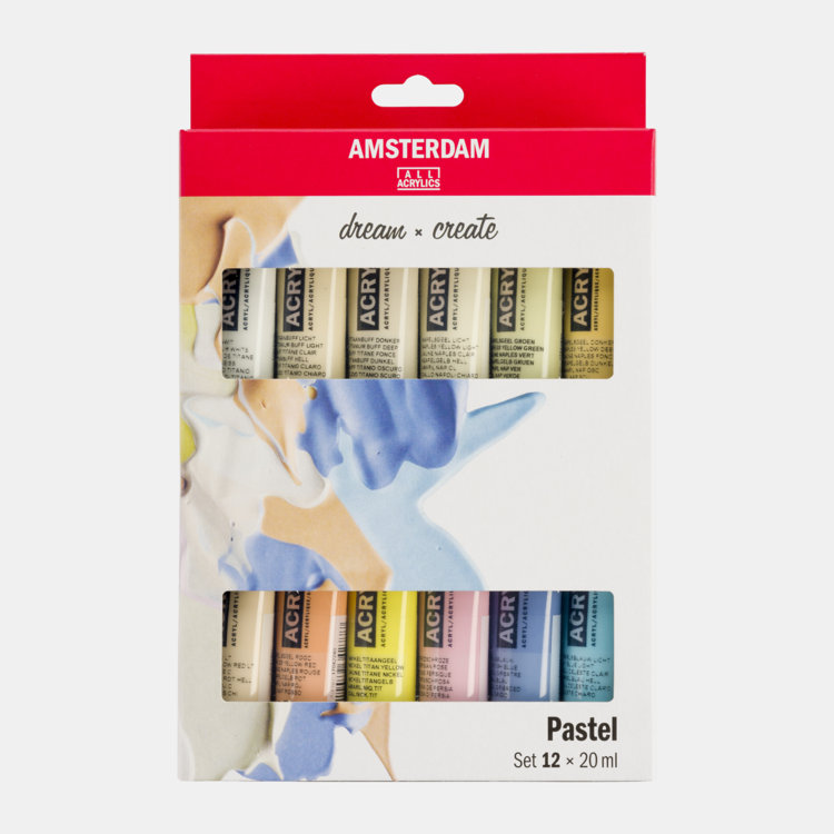 Amsterdam Pastel set 12x 20ml - acrylverf