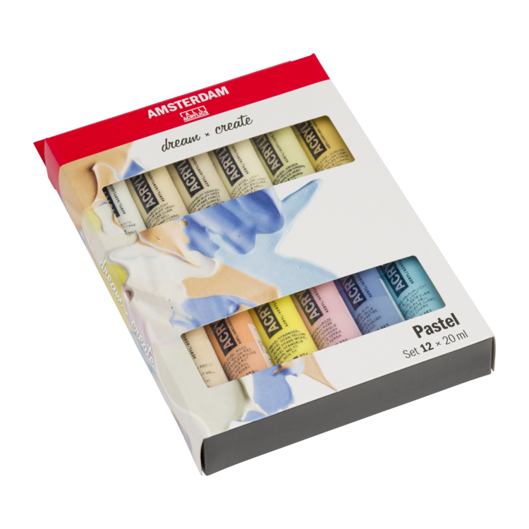 Amsterdam Pastel set 12x 20ml - acrylverf