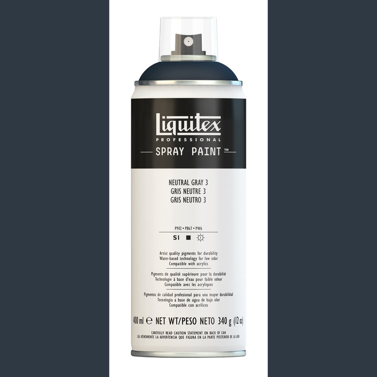 Liquitex spray paint neutral grey 3 - 400ml