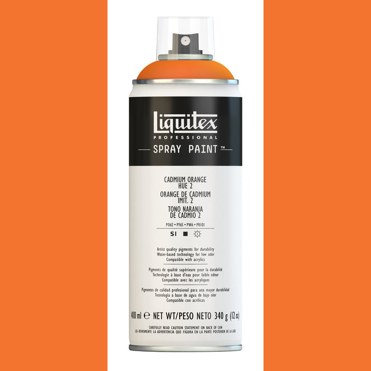 Liquitex spray paint cadmium orange hue 2 - 400ml