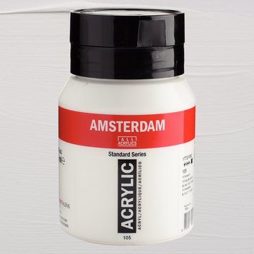Amsterdam 105 acrylverf 500ml titaanwit