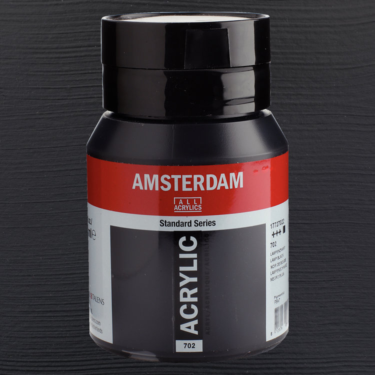 Amsterdam 702 acrylverf pot 500ml - lampenzwart