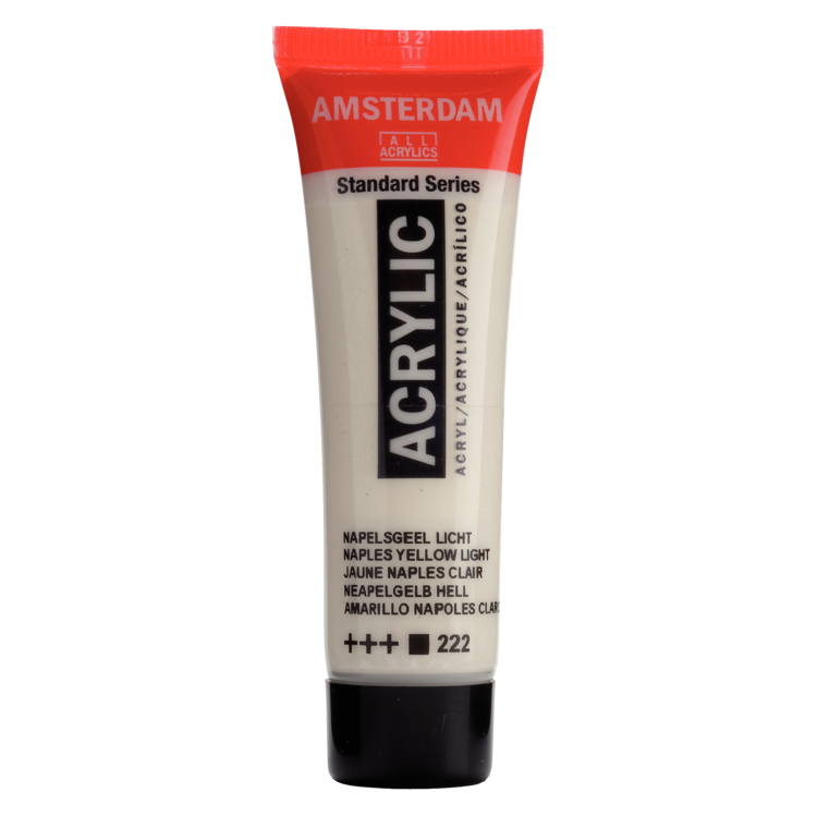 Amsterdam 222 acrylverf tube 20ml - Napelsgeel licht