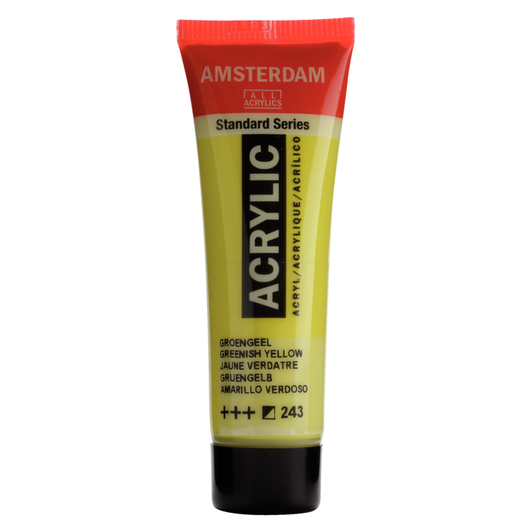 Amsterdam 243 acrylverf tube 20ml - groengeel