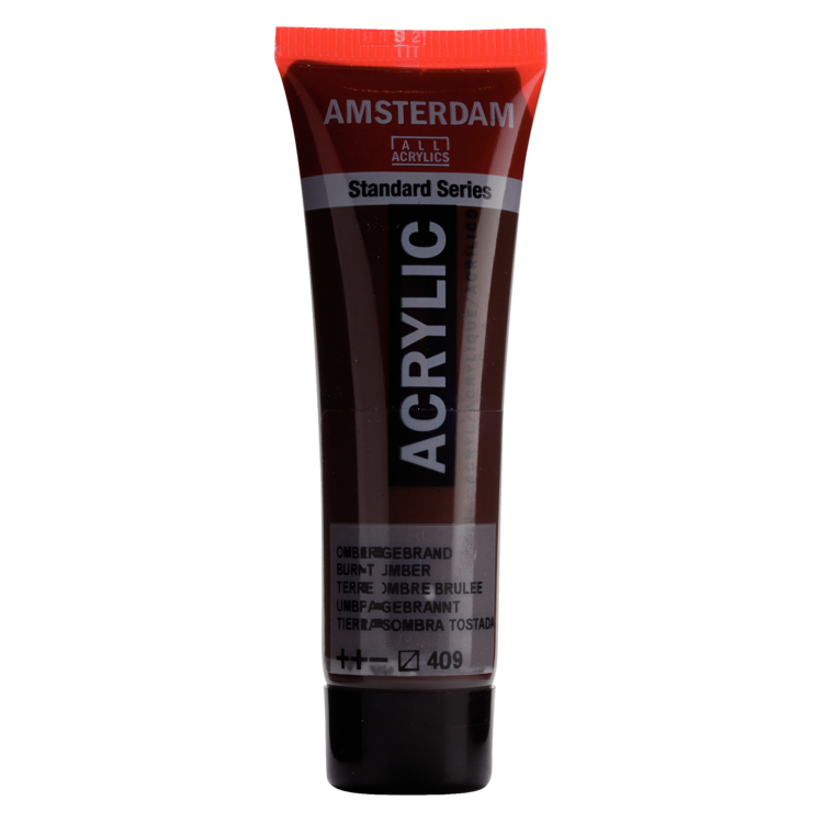 Amsterdam 409 acrylverf tube 20ml - omber gebrand