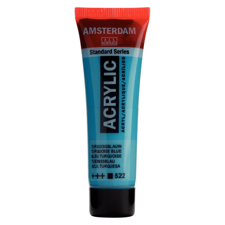 Amsterdam 522 acrylverf tube 20ml - turkooisblauw