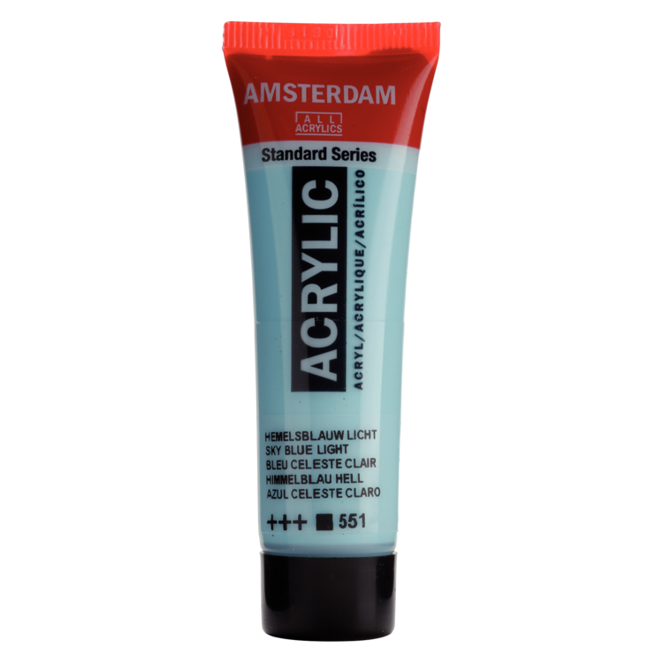 Amsterdam 551 acrylverf tube 20ml - hemelsblauw licht