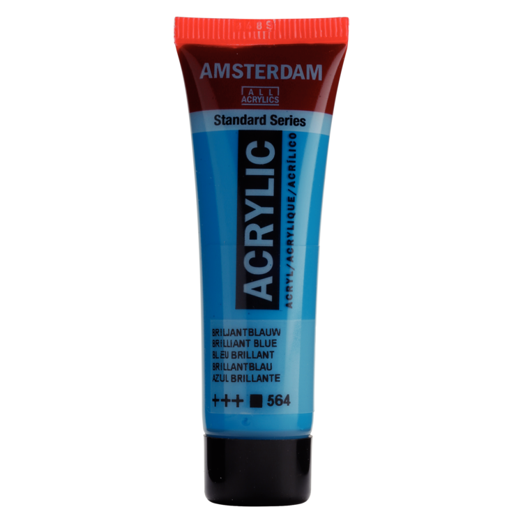 Amsterdam 564 acrylverf tube 20ml - briljant blauw