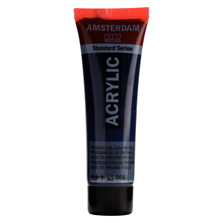 Amsterdam 566 acrylverf tube 20ml - Pruisisch blauw phtalo