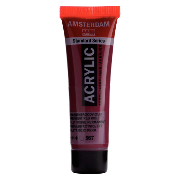Amsterdam 567 acrylverf tube 20ml - permanent roodviolet