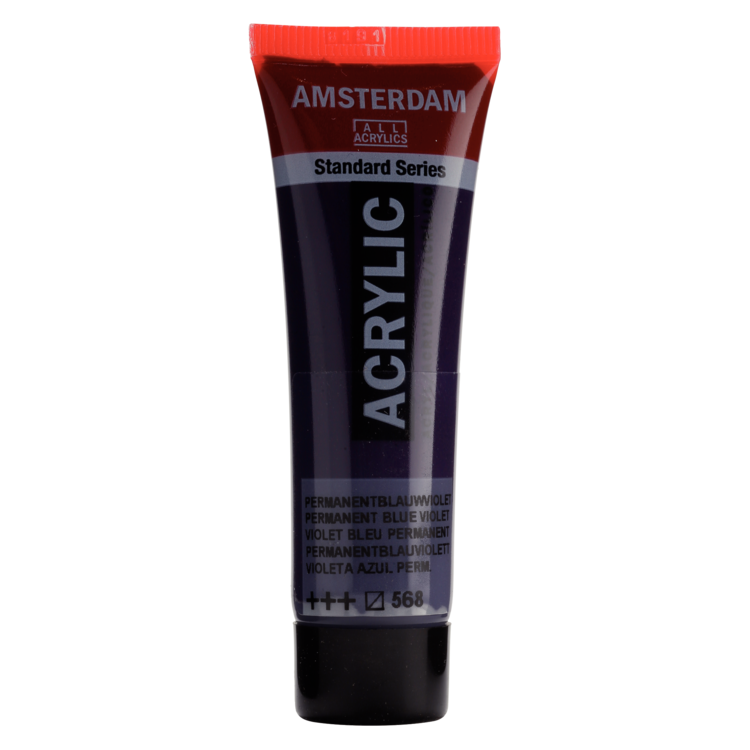 Amsterdam 568 acrylverf tube 20ml - permanent blauwviolet