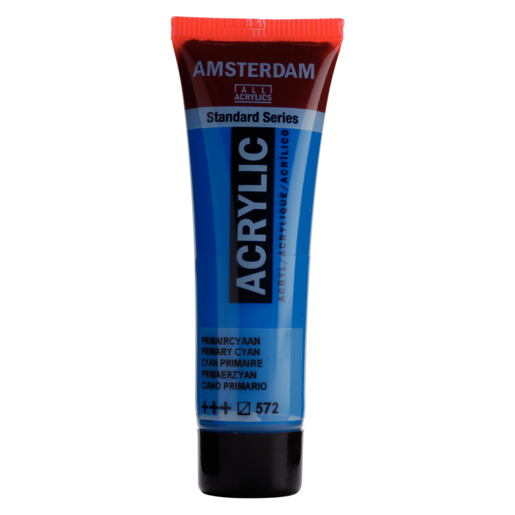 Amsterdam 572 acrylverf tube 20ml - primair cyaan