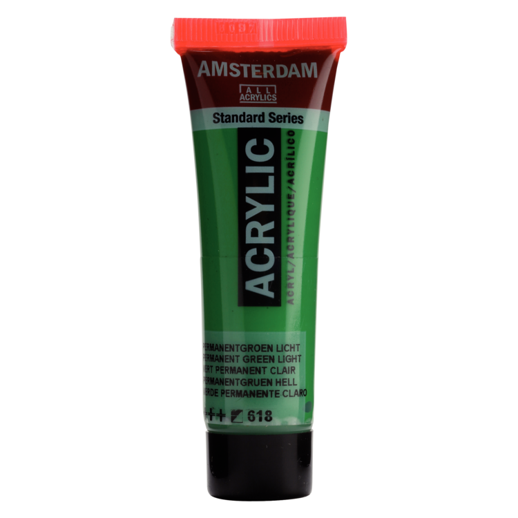 Amsterdam 618 acrylverf tube 20ml - permanent groen licht