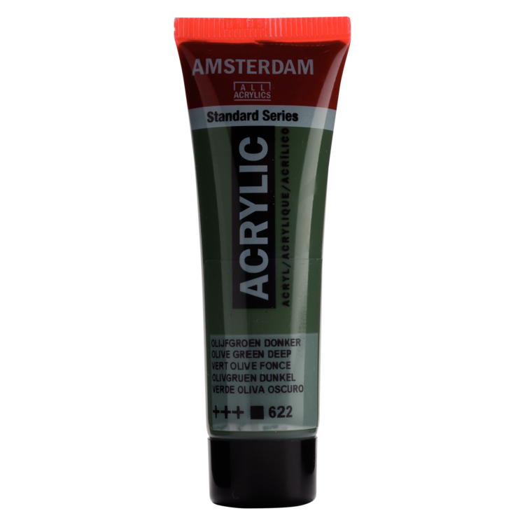 Amsterdam 622 acrylverf tube 20ml - olijfgroen donker
