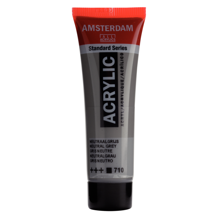 Amsterdam 710 acrylverf tube 20ml - neutraal grijs