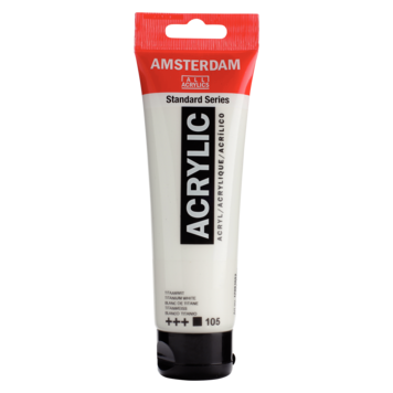 Amsterdam 105 acrylverf 120ml titaanwit