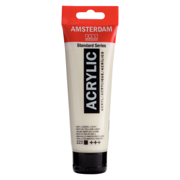 Amsterdam 222  Napelsgeel licht - 120ml acrylverf
