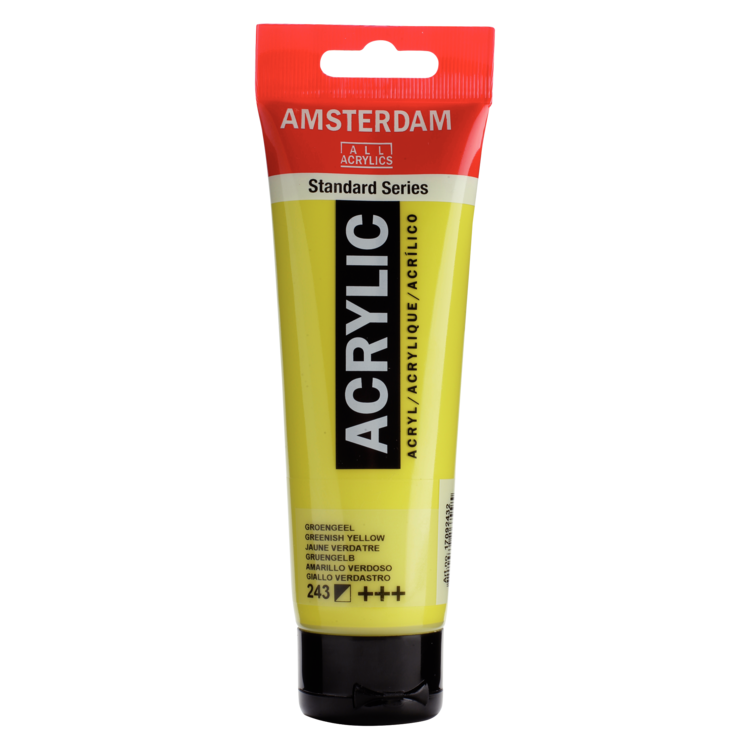 Amsterdam 243 acrylverf tube 120ml - groengeel