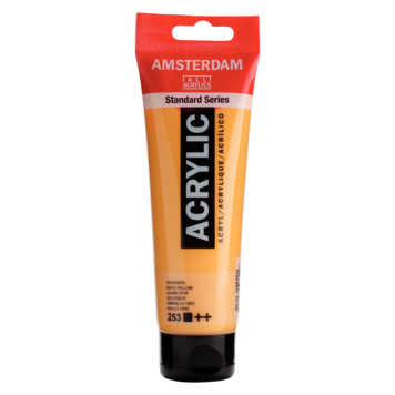 Amsterdam 253 acrylverf 120ml goudgeel