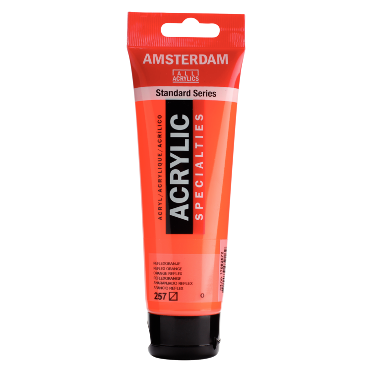 Amsterdam 257 acrylverf tube 120ml - reflexoranje